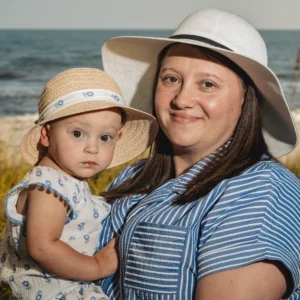 Mom with the baby photo in Fort Morgan, Alabama.