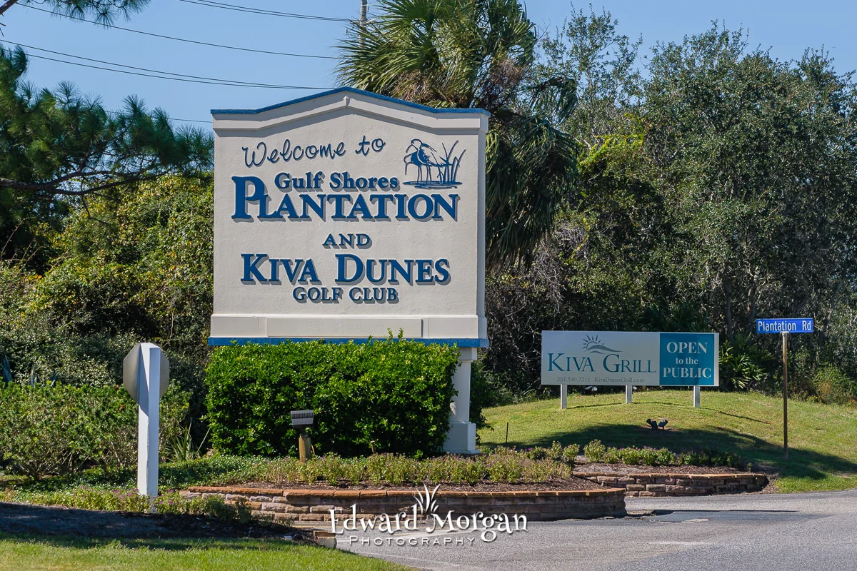 The Plantation and Kiva Dunes Golf Club sign