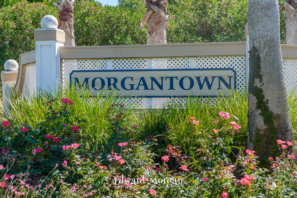 The Morgantown sign in Fort Morgan, Alabama.